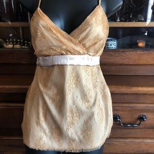 Gold Mesh Overlay Tank